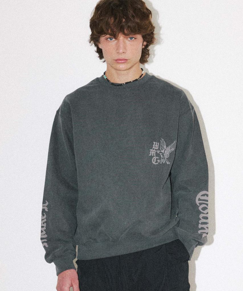 WMC Old Font Sweatshirt_Charcoal Grey