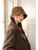 New Women's Autumn and Winter Solid Color Woolen Bucket Hat Top Hat Basin Hat Perfect for Cold Weather, Winter Headwear