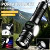 High Strong Power LED Flashlights USB Rechargeable Magnetic Tactical Torch With COB Side Light Camping Fishing Zoom Lantern