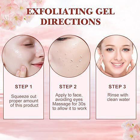 Exfoliating Gel for Face and Body, Deep Cleansing Scrub, Gentle Dead Skin Remover, Improves Dullness & Keratosis Pilaris, 120ml less