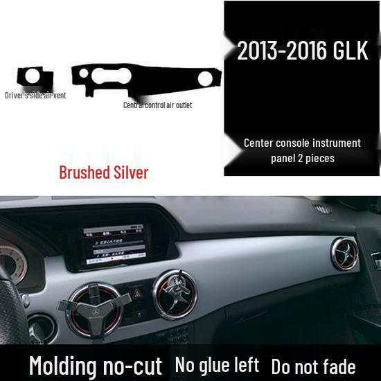 Carbon Fiber Stickers for Mercedes-Benz GLK200/260/300 (2013-2016): Center Console & Door Panels