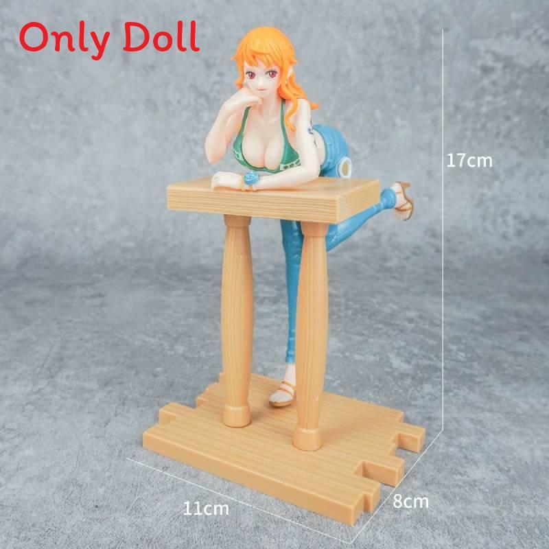 One Piece Luffy Nami Vivi Ace Boa Hancock Pvc Collectible Model For Desk Decor