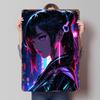 Cyberpunk Anime Mädchen Blechschild Poster Personalisierte Wandkunst Retro Vintage Metallschilder für Man Cave Mancave Dekoration Raumdekoration