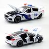 Alloy Police Mh8 Car Model With Acousto Optic Design For Gift Children