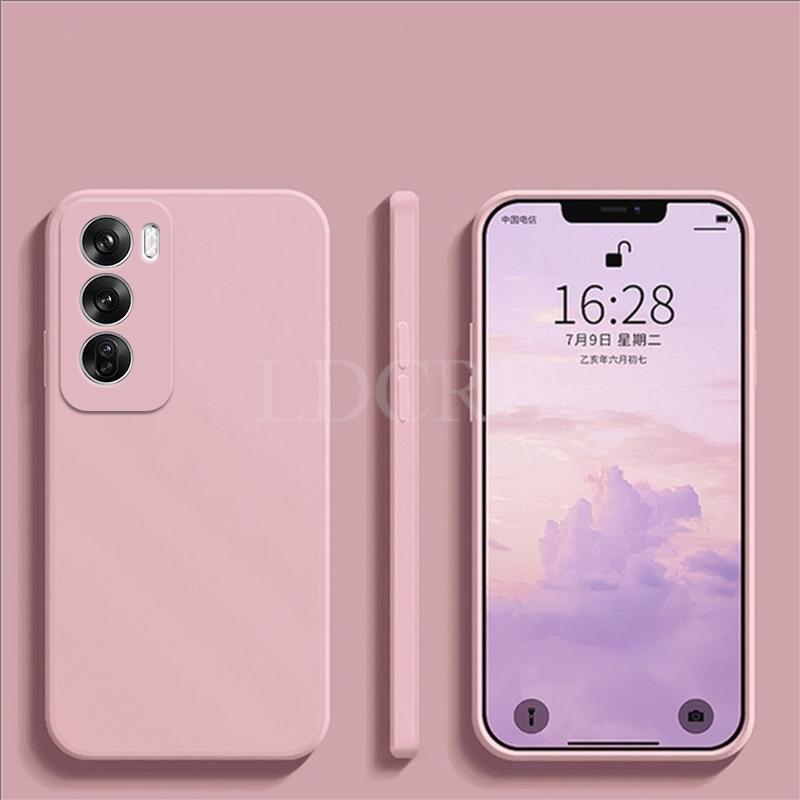 Für OPPO Reno 12 Pro Hülle Flüssigsilikonhülle Reno 12 Pro Hülle TPU Weichgummi Schutzhülle Reno 12 Pro Hülle