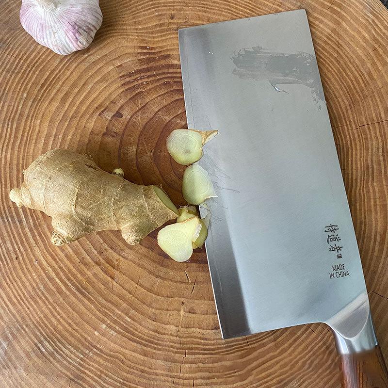 8.3 Inch Slicing Knife 3-layers Clad Steel 10Cr15CoMoV Blade Sharp Chef Cleaver Kitchen Knives For Cutting Vegetables And Meat