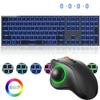 Backlight Bluetooth Keyboard Multi-device Wireless Keyboard Mouse Comb Rechargeable Led Backlight Mac Keyboard For Windows/macos