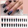 European & American Ballet-Coffin Fake Nails with Manicure Nail Art Stickers