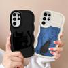 Think Cat Soft Phone Cover Case for Samsung Galaxy A26 S20 FE A25 S23 Plus S25 S21 S22 Ultra S24 A35 A36 A54 A55 A24 A34