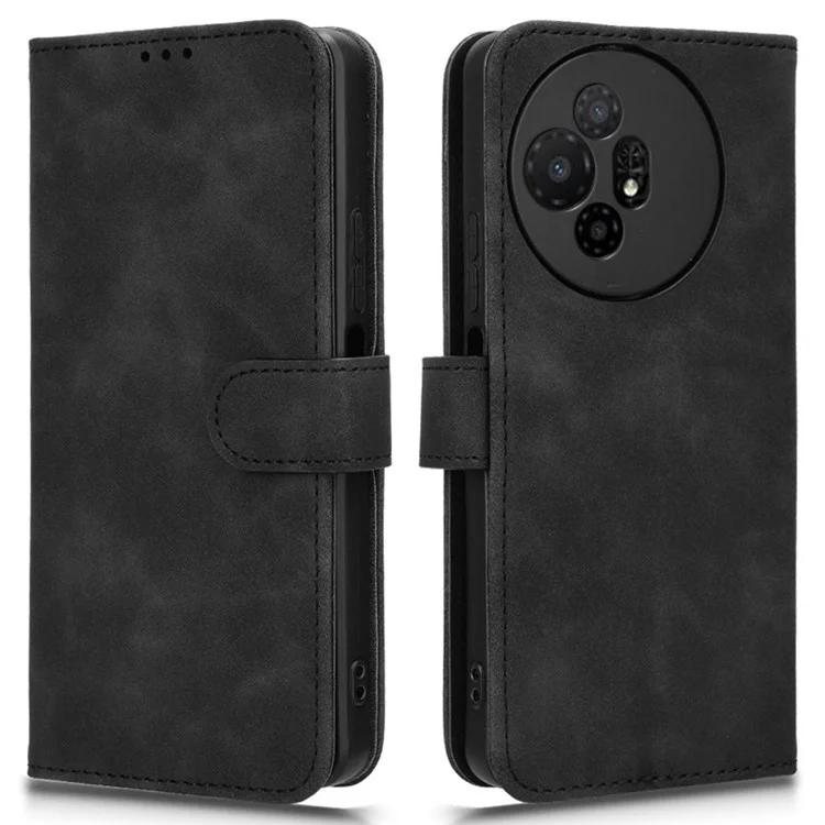 

Для TCL 50 XL 5G чехол 2 слота для карт бумажник PU кожаный магнитный абсорбционный чехол для телефона - черный