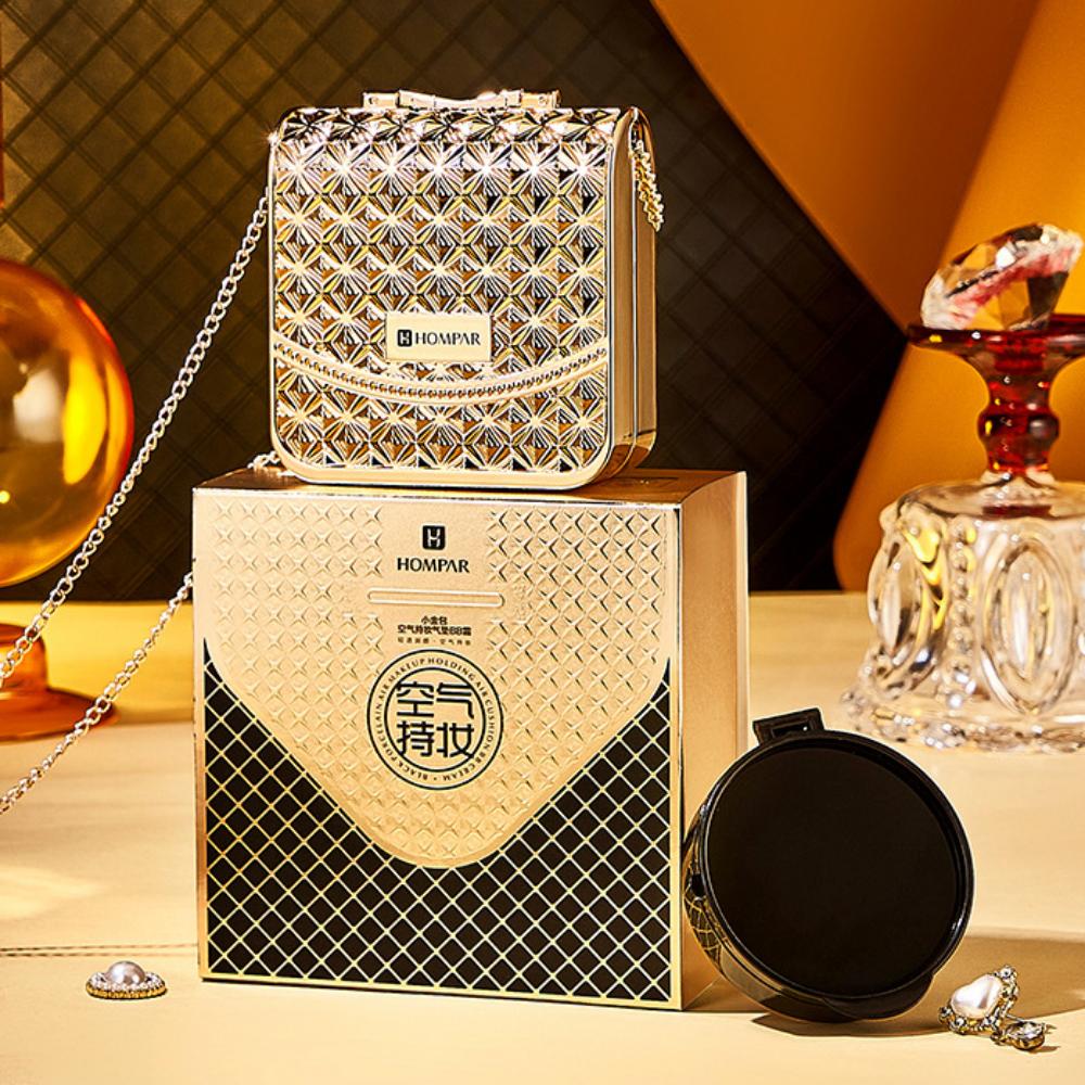 Xiaojinbao Air Langanhaltendes Make-up, Air Cushion BB Cream Concealer, Langanhaltendes Make-up, leichte und zarte Air Cushion Cream mit Ersatzkern