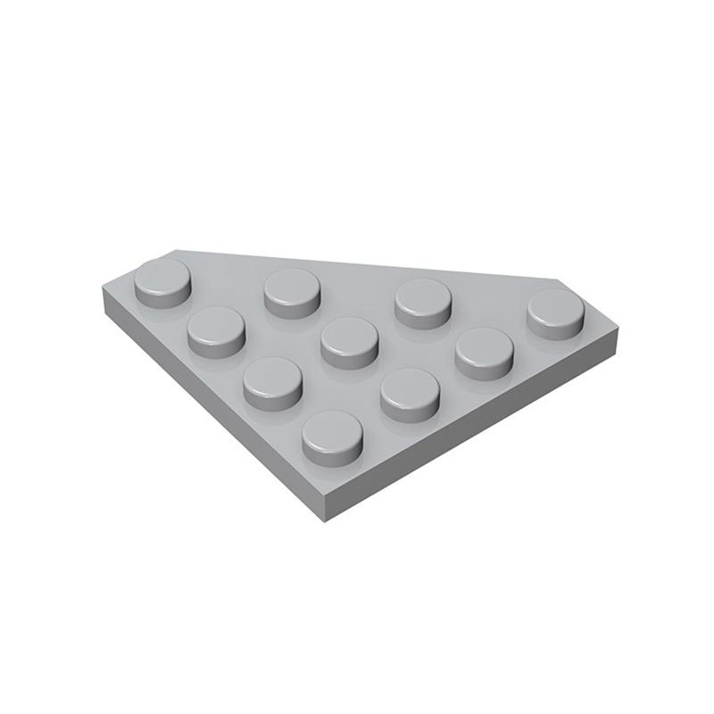 

10pcs 30503 Plate 4x4 Cut Corner Buildings Blocks Plaything Ideal For Children Compatible Learning-Focused Creative Dimension Gift DIY MOC 10pcs светло-серый