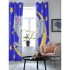 Cute Elephant Is Sitting On The Moon Luxury Window Curtain for Living Room Bedroom Home Decor Kitchen for Window Drapes
