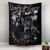 Dark Palace Tapestry Wall Hanging, Mysterious Castle Art, Gothic Wall Decor for Bedroom Dorm