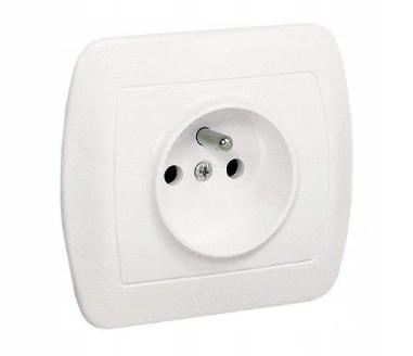 Simon Akord Single Socket Z/U Agz1E/11 White