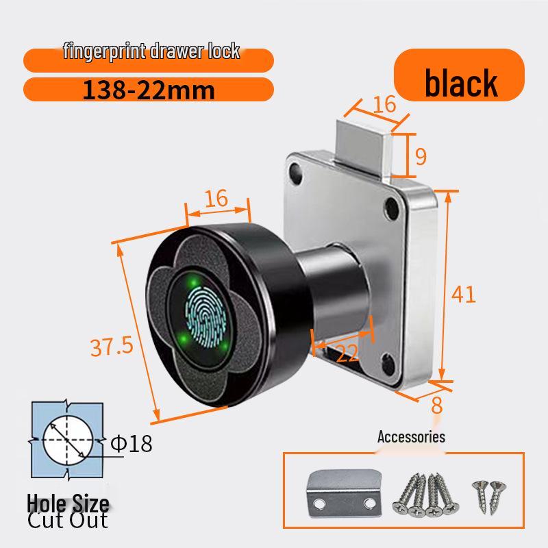 Smart Fingerprint Cabinet & Drawer Lock for Desks & Mailboxes