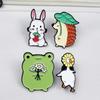 Creative Cute Animal Brooch: Rabbit & Hedgehog Cartoon Pin for Clothes & Hats