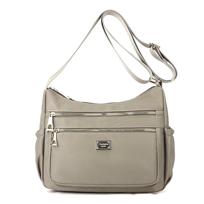 Taška přes rameno Dámská velkokapacitní nylonová crossbody taška Mother Bag Vícevrstvá taška