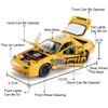 Scale 1:24 Lancer Evolution IX RX7-FC Car Model Toy Wheel Steering Shock Absorption Supercar Toys Metal Diecast Models for Boys