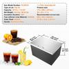 28"x20"x17" Drop In Ice Chest Ice Cooler Ice Bin Stainless Steel w/Cover