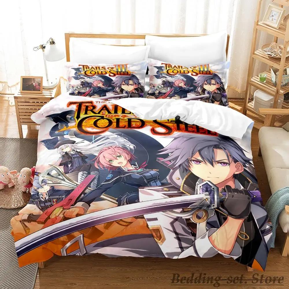 The Legend of Heroes Bedding Set Single Twin Full Queen King Size Bed Set Adult Kid Bedroom Duvetcover Sets Anime