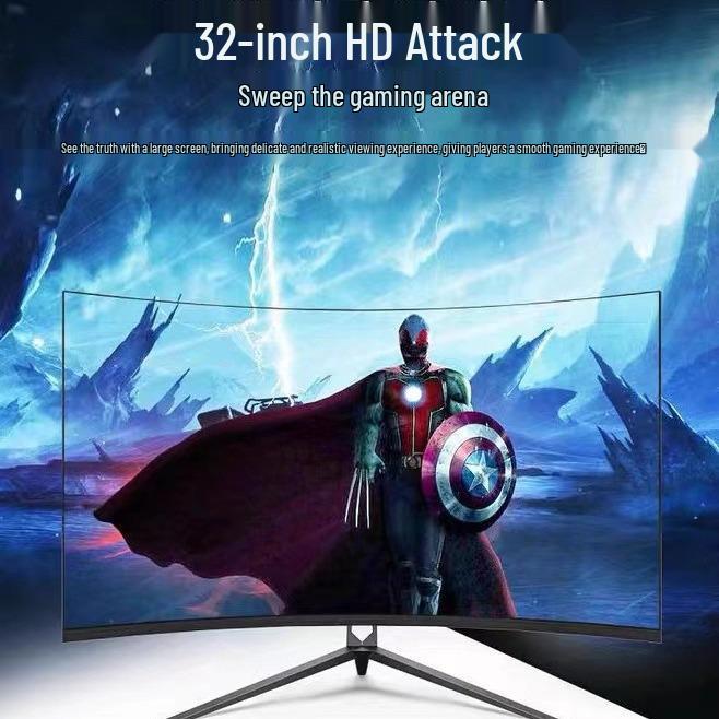 SF 32-inch 4K Curved Monitor & 27-inch 2K 165Hz Gaming LCD Monitor