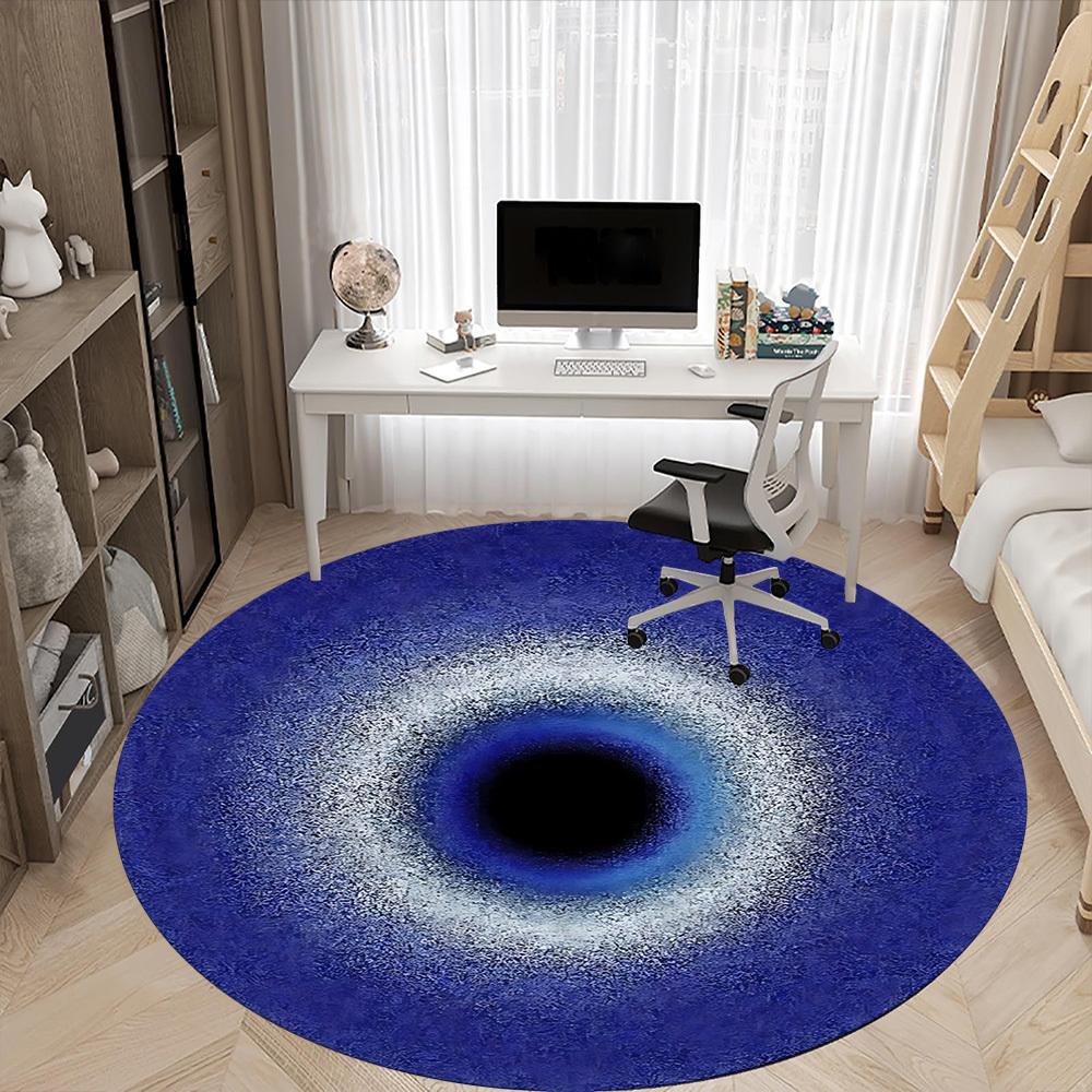 1pc Eye Iris Office Round Area Rug, Indoor Mat Suitable For Office, Under Office Chairs Bedroom Living Room Home Decor, Room Deco