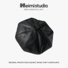 25 Early autumn new versatile painter hat British retro pu leather beret octagonal hat tide
