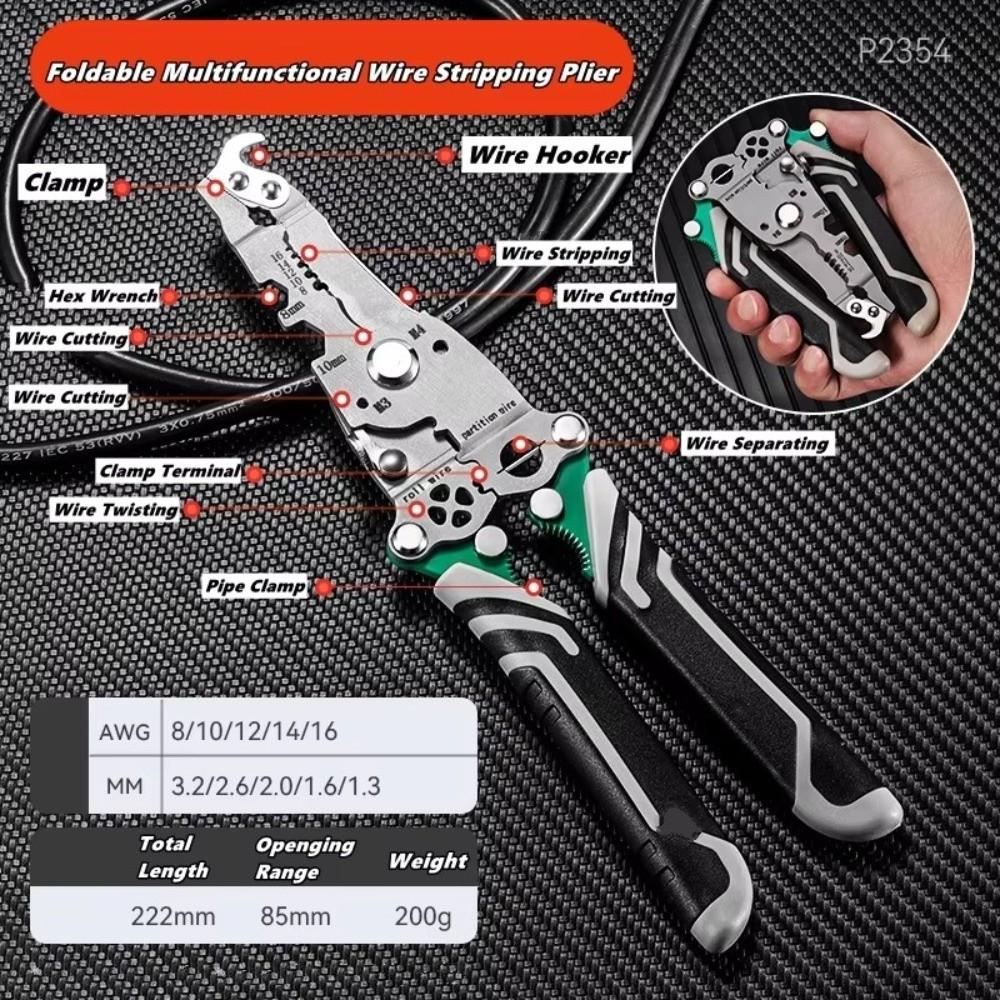 Multi-function Wire Cutting Pliers Manually Crimpper  Wireman Maintenance Tool