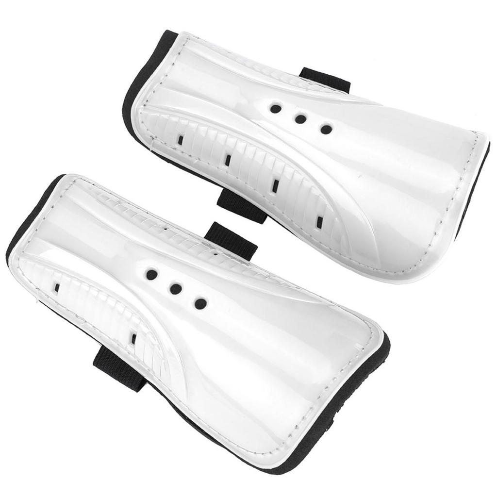 1 Pair Adult Child Football Sports Shinguards Soccer Ball Shin Guards Legs Protector White