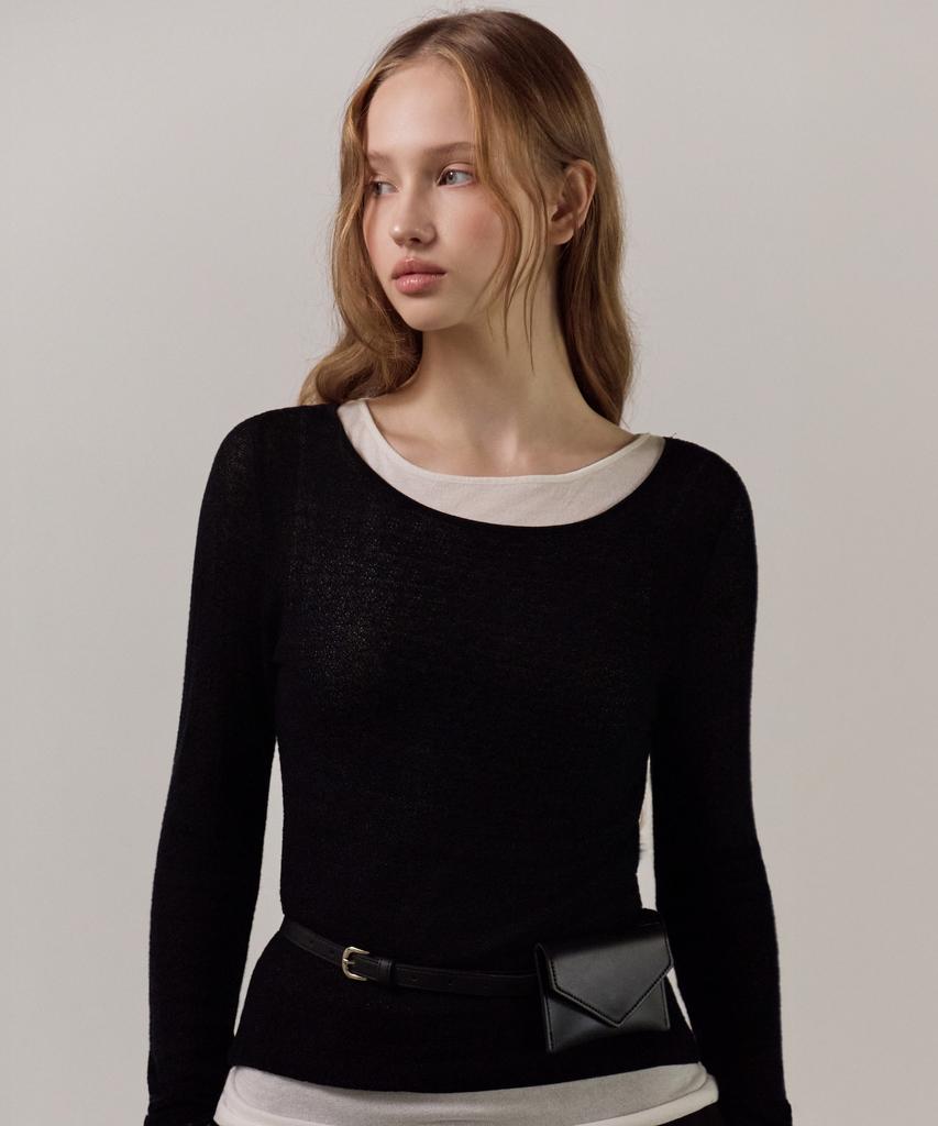 ELLIOTI Vail Layered Knit Ts_3Color