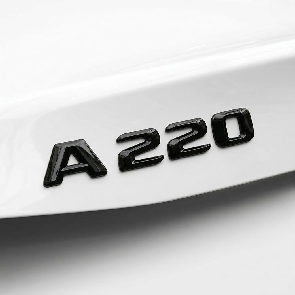 Glossy Black 3D Car Rear Trunk Emblem Badge Letters Decal For Benz A Class W176 W177 A180 A200 A220 A250 A260 Accessories