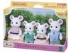 Sylvanian Families Dolls [Marshmallow Mouse Family] FS-33 ST Mark Certified Toy Dollhouse for Ages 3 and Up, Sylvanian Families, Epoch
