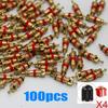 1/100pcs Copper Valve Core Car Motorcycle Bike Tire Valve Core Vacuum Tyre Valve Stems Core Remover Bicycle Auto Accessories