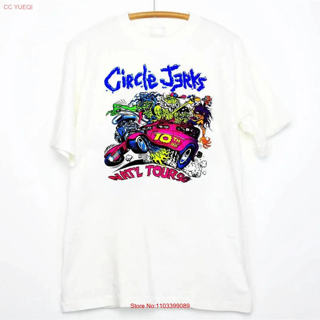 Circle Jerks Band Golden Shower Of Hits White Unisex S 234xl T Shirt Fn188 Vintage Soft Casual Fashion Unisex Versatile