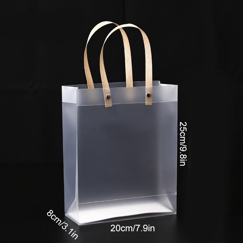 

6 шт. Подарочные пакеты Высококачественный Прозрачный Водонепроницаемый Пакет для конфет Многоцелевая ПВХ Сумка-тоут Набор сумок Матовый