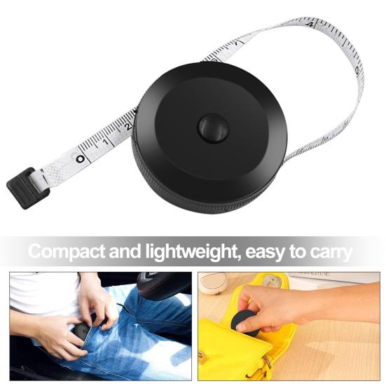 Mini Tape Measure Retractable Measuring Ruler Compact Portable Flexible Soft Ruler for Accurate Measurements