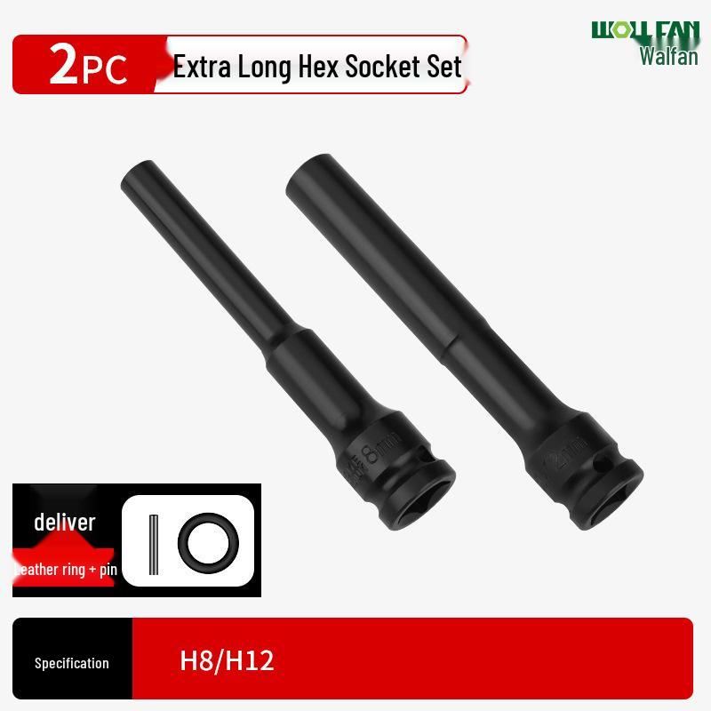 Ultra-Thin Long Thin-Wall Impact Socket Wrench for Motorcycle & Electric Vehicle Repair