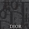 Dior Embroidered Classic Monogram Print Open Card Holder Men Card Holder Black 2ESCH135YSE_H03E