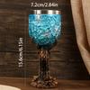 Creative Blue Ice Dragon Golden Dragon Whiskey Glass Vintage German Embossed Goblet Red Wine Glass