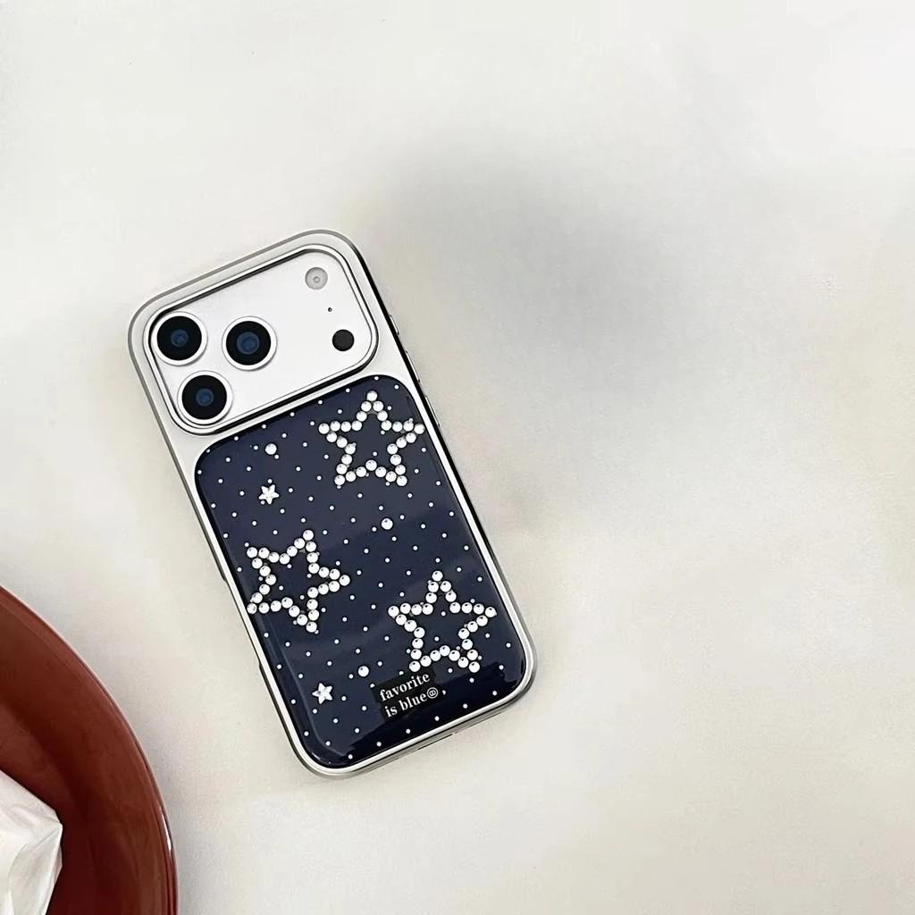 Luxury Clmj Polka Dot Star Phone Case for iPhone 17 16e 16 15 14 13 12 11 Air Pro Max X XR XSMAX 8 7 Plus Swag print Back Cover