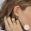 Trendy S925 Sterling Silver Colored Zircon Bee Dragon Rivet Earrings Fashionable Retro Earrings Earrings Pendant Earrings