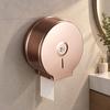 Wall-Mounted Jumbo Roll Dispenser with Locking Cover Large Capacity Toilet Paper