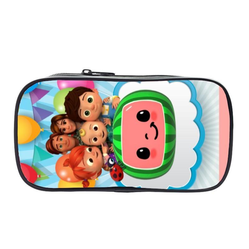 Cocomelon Pencil Box Large Capacity Storage Bag Ideal For Students And Kids
