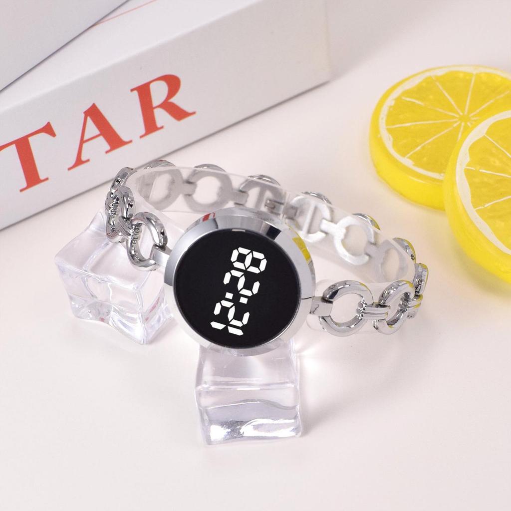 Retro LED Touchscreen Fashion Women's Steel Band Wristwatch