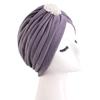 Indian Women Chemo Cap Muslim Diamonds Hijab Pleated Turban Wrap Headscarf Beanies Hair Loss Bonnet Hat Femme Turbante Mujer New