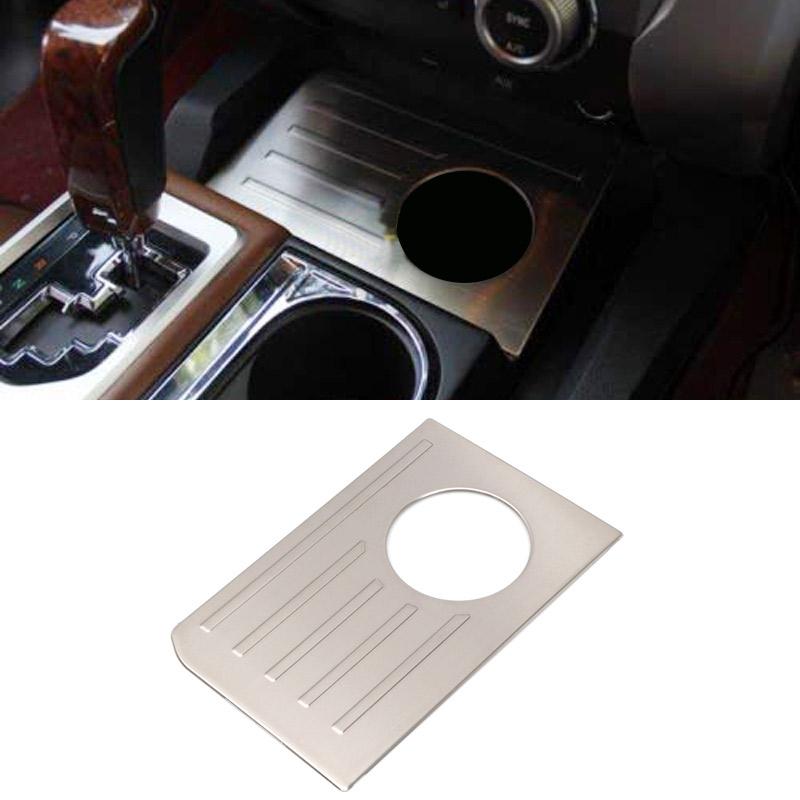 For Toyota Tundra 2014- Car styling Stainless steel Silver/Black Car Gear Shift Panel Frame Cover Stickers Car Accessories