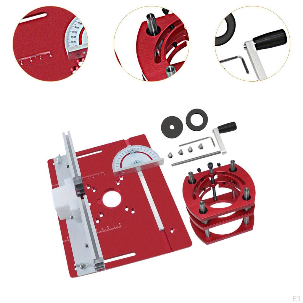 Sistem de ridicare a plăcii de inserare pentru masă de router Mașină de gravură profesională multifuncțională din aluminiu