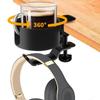 Easy To Install Desk Cup Holder Clamp Anti-Spill Under Table Cup Stand Hook  Home
