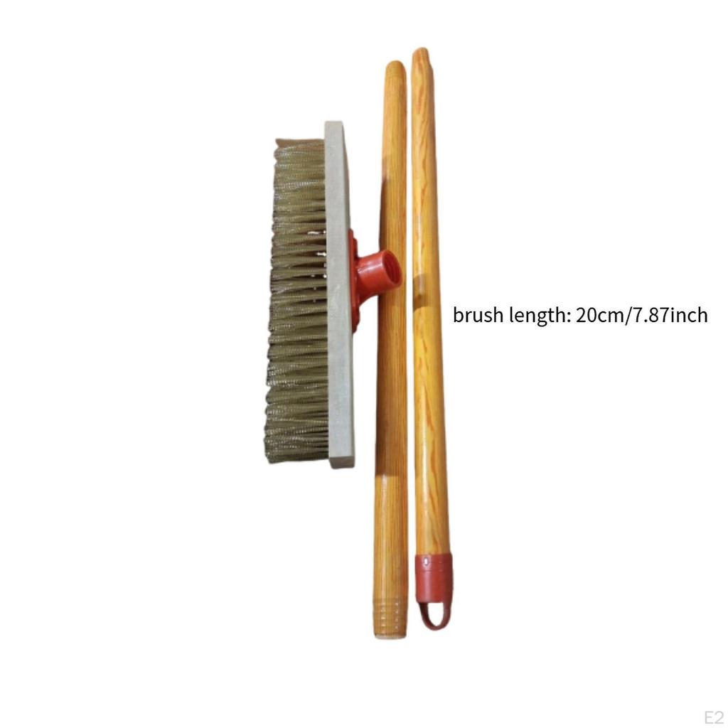 Floor Scrub Brush Remover Outdoor Broom Metal Scrubber for Garage Rough Surface Garden